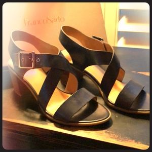 Navy Blue, Strappy Sandals, 3in Heel, Like New